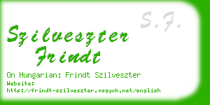 szilveszter frindt business card
